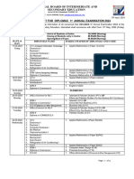 DAEs Date Sheet Diplomas 1st Annual Examination 2024 EE