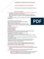 Antecedentes Intelectuales y Metodológicos de Las Tradiciones Psicológicas Contemporáneas