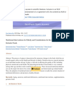 Nutritional Interventions For Elderly and Considerations For The Development of Geriatric Foods - PMC