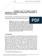 2020 - Doan Et Al - Impact of Meaningful Work On Elderly People's Intention To Continue Working After Retiremen-A Vietnamese Study