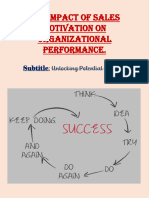 The Impact of Sales Motivation On Organisational Performance by Shivani Singh