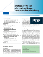 8.restoration of Teeth and Preventative Dentistry