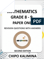 Grade 8-9 Maths Paper 1 - MR 6points