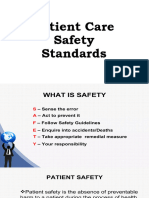 Patient Care Safety Standards