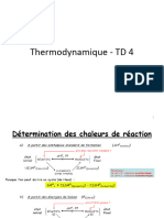 Thermo Feuille TD 4 - Correction