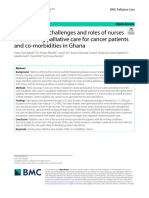 Exploring The Challenges and Roles of Nurses in Delivering Palliative Care For Cancer Patients and Co-Morbidities in Ghana