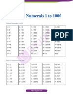 Roman Numerals 1 To 1000 PDF