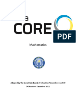 Mathematics: Adopted by The Iowa State Board of Education November 17, 2010 Doks Added December 2012