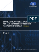 Standard Functional Specifications For Law Enforcement RMS Version III