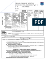 MATEMÁTICA - Promedio y Moda en La Toma de Decisiones