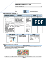 1° Grado - Sesiones Del 22 de Marzo