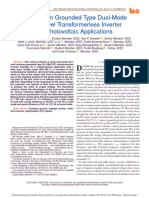 A Common Grounded Type Dual-Mode Five-Level Transformerless Inverter For Photovoltaic Applications