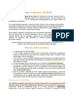 Terapia Cognitiva de Beck Apuntes Del Examen