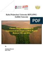 Abdullatef Shinwari Report About IPCC Report Changes Between 1995 and 2014