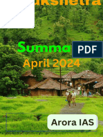 Kurukshetra Summary April 2024 in English