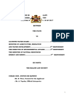 S V Lilongwe Water Board Ors Ex Parte Malawi Law Society (Judicial Review 16 of 2017) 2017 MWHC 135 (21 April 2017)