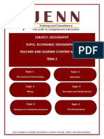 Economic Geography Content Manual