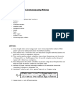 Biology AQA A-Level Required Practical: Chromatography Writeup