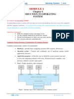 OS Notes Module 1, 2 and 3