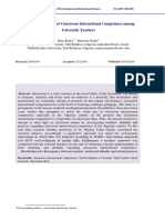 A Qualitative Study of Classroom Interactional Competence Among University Teachers