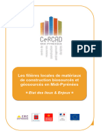 Cercad - Les Filieres Locales de Materiaux Bio Et Geosources Etat Des Lieux Et Enjeux - Oct2015