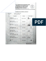 Daftar Hadir SDN Dirung Penyang