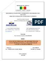 Analyse Processus Distribution Eau Minérale Dakar