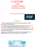 V Lecture-Neurology-Stroke. Walenberg Syndrom. Spinocerebellar Ataxia