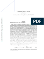 Short Introduction To The Gauge Gravity Duality