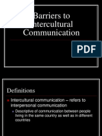 Barriers To Intercultural Communication