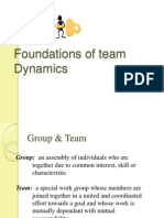 Foundations of Team Dynamics