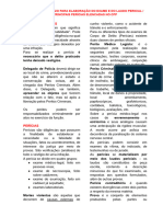 Requisição - Prazo para Elaboração Do Exame e Do Laudo Pericial - Principais Perícias Elencadas No CPP