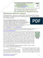 Gas Chromatography Tandem Mass Spectrometry For Quantitative Analysis of Pesticides in Sitopaladi Churna: Multi-Residue Method Development