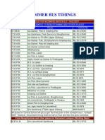 Bus Schedule