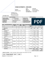 Revised Estimate / Jobcard