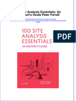 100 Site Analysis Essentials An Architects Guide Peter Farrall Full Chapter PDF