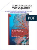 Conservation of Tropical Coral Reefs A Review of Financial and Strategic Solutions Brian Joseph Mcfarland Full Chapter PDF