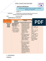 Sesion de Aprendizaje Martes 19 de Julio Plan Lector Peru Diverso