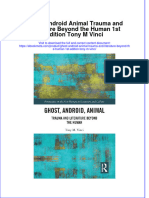 (Download PDF) Ghost Android Animal Trauma and Literature Beyond The Human 1St Edition Tony M Vinci Ebook Online Full Chapter