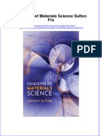 Concepts of Materials Science Sutton Frs Full Chapter PDF