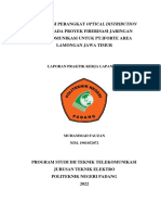 Terminasi Perangkat Optical Distribution Pada Proyek Fiberisasi Jaringan Telekomunikasi Untuk PT - Iforte Area Lamongan Jawa Timur