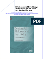 Continental Philosophy of Psychiatry The Lure of Madness 1St Ed 2022 Edition Alastair Morgan Full Chapter PDF