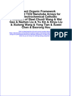 Covalent Organic Framework Decorated Tio2 Nanotube Arrays For Photoelectrochemical Cathodic Protection Of Steel Chunli Wang Wei Gao Nazhen Liu Yu Xin Xinyu Liu Xiutong Wang Yong Tian Xuw full chapter pdf docx 