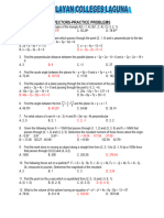 MCL - Vectors - Practice Problems