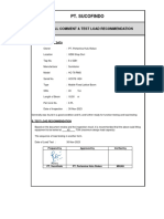 Pt. Sucofindo: Overall Comment & Test Load Recommendation