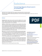 Factors Associated With Advanced-Stage Diagnosis of Breast Cancer in North-West Ethiopia: A Cross-Sectional Study