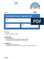 Progression Test Science Stage 4 2023