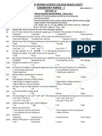 XI Chemistry Paper 2024