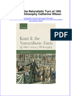 (Download PDF) Kant and The Naturalistic Turn of 18Th Century Philosophy Catherine Wilson Full Chapter PDF