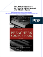 (Download PDF) Nelsons Annual Preachers Sourcvolume 1 Kent Spann David Wheeler Spann Full Chapter PDF